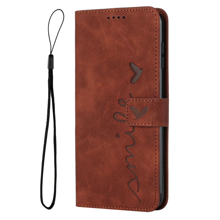 Skin Feel Heart Pattern Leather Phone Case, For iPhone 13, For iPhone 13 Pro, For iPhone 13 Pro Max, For iPhone 12 / 12 Pro