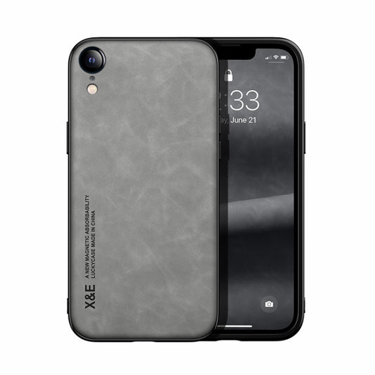 Skin Feel Magnetic Leather Back Phone Case, For iPhone XR, For iPhone XS Max, For iPhone SE 2022 / SE 2020 / 7 / 8, For iPhone 7 Plus / 8 Plus