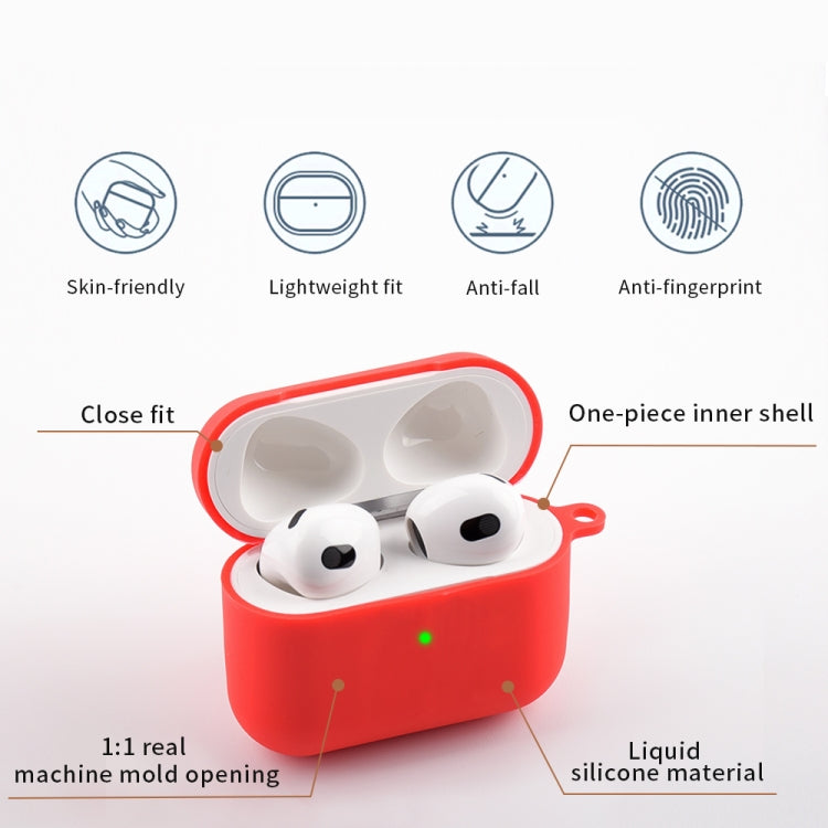 Wireless Earphone Silicone Protective Case with Carabiner, with Carabiner Red, with Carabiner Lavender Grey, with Carabiner Matcha Green, with Carabiner Wine Red, with Carabiner Yellow, with Carabiner Dark Green, with Carabiner Mustard Green...