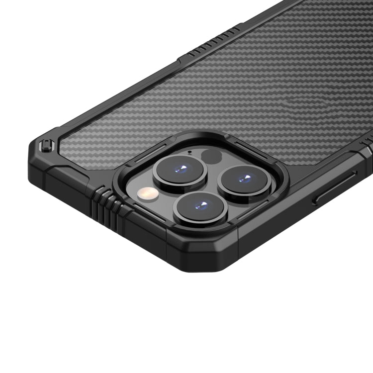 Carbon Fiber Shockproof Phone Case, For iPhone 14, For iPhone 14 Plus, For iPhone 14 Pro, For iPhone 14 Pro Max