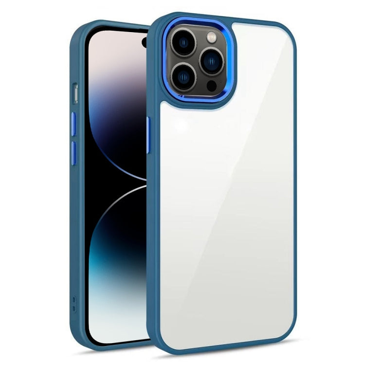 3 in 1 Electroplated Acrylic Phone Case, For iPhone 14, For iPhone 14 Plus, For iPhone 14 Pro