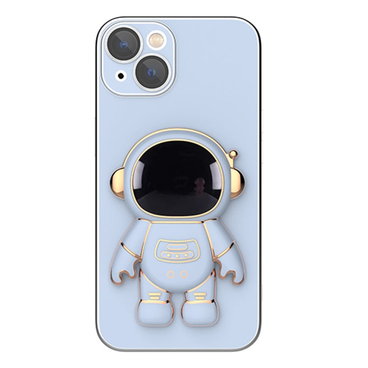 Plating Astronaut Holder Phone Case with Lens Film, For iPhone 13 Pro Max, For iPhone 13 Pro, For iPhone 13