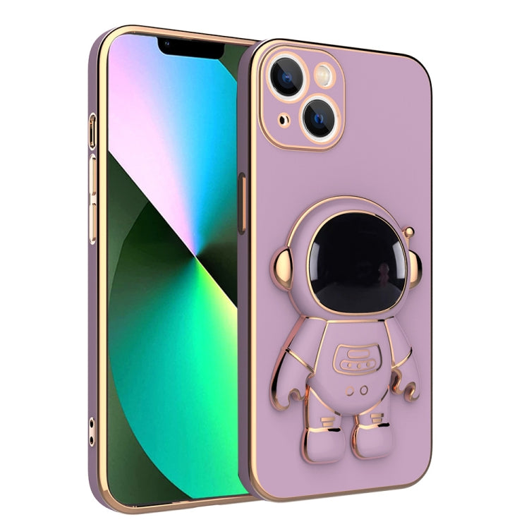 Plating Astronaut Holder Phone Case, For iPhone 12, For iPhone 12 mini