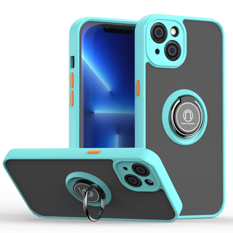 Q Shadow 1 Series TPU + PC Phone Case with Ring Holder, For iPhone 14