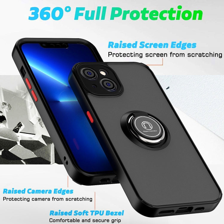 Q Shadow 1 Series TPU + PC Phone Case with Ring Holder, For iPhone 14