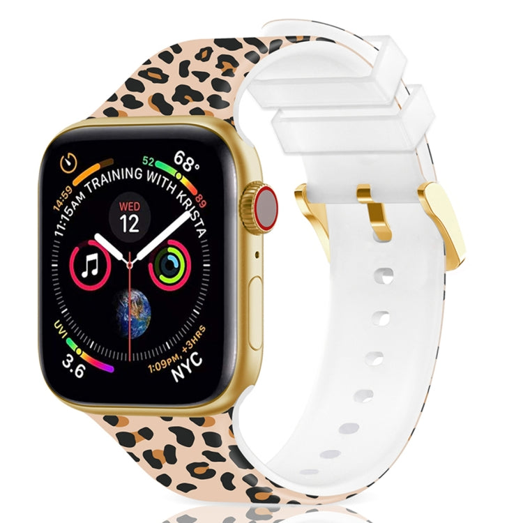 Square Buckle Color Printing Watch Band For Apple Watch Series, 7 45mm / 6&SE&5&4 44mm / 3&2&1 42mm