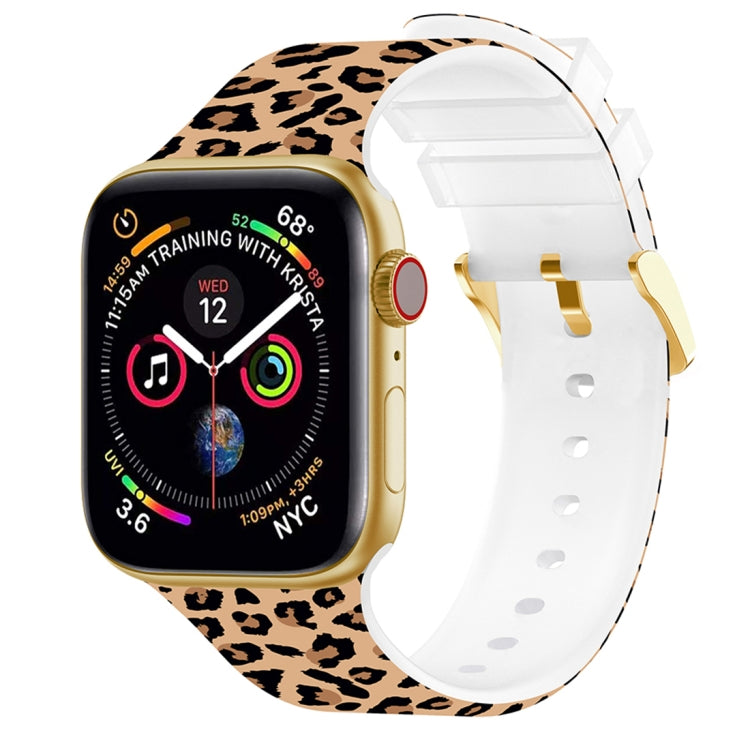 Square Buckle Color Printing Watch Band For Apple Watch Series, 7 41mm / 6&SE&5&4 40mm / 3&2&1 38mm