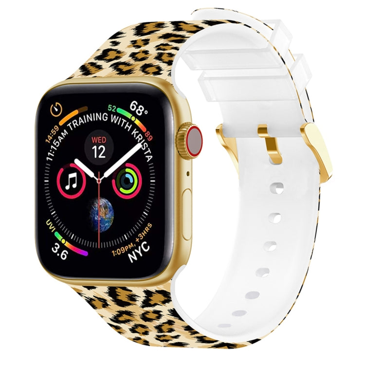 Square Buckle Color Printing Watch Band For Apple Watch Series, 7 41mm / 6&SE&5&4 40mm / 3&2&1 38mm