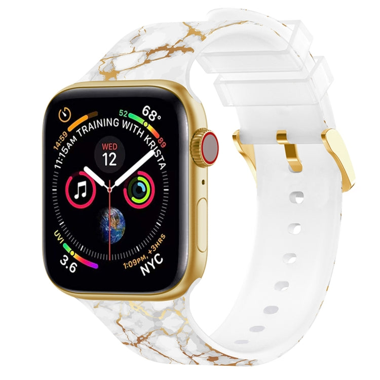 Square Buckle Color Printing Watch Band For Apple Watch Series, 7 41mm / 6&SE&5&4 40mm / 3&2&1 38mm