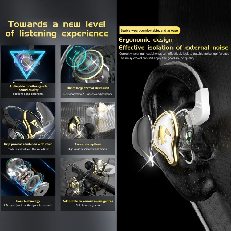 QKZ AK6-Ares QKZ Sports In-ear HIFI Wired Control Earphone with Mic