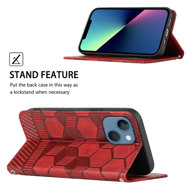 Football Texture Magnetic Leather Flip Phone Case, For iPhone 14, For iPhone 14 Plus, For iPhone 14 Pro, For iPhone 14 Pro Max