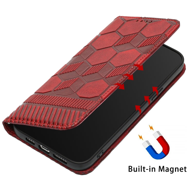 Football Texture Magnetic Leather Flip Phone Case, For iPhone 14, For iPhone 14 Plus, For iPhone 14 Pro, For iPhone 14 Pro Max
