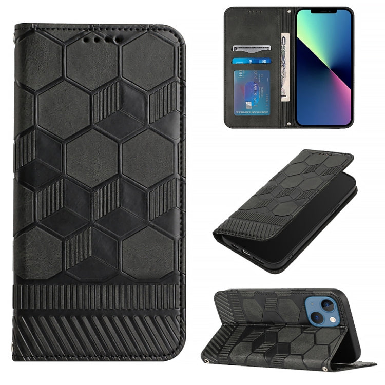 Football Texture Magnetic Leather Flip Phone Case, For iPhone 14, For iPhone 14 Plus, For iPhone 14 Pro, For iPhone 14 Pro Max