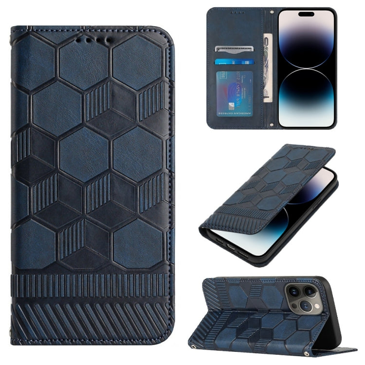 Football Texture Magnetic Leather Flip Phone Case, For iPhone 14, For iPhone 14 Plus, For iPhone 14 Pro, For iPhone 14 Pro Max