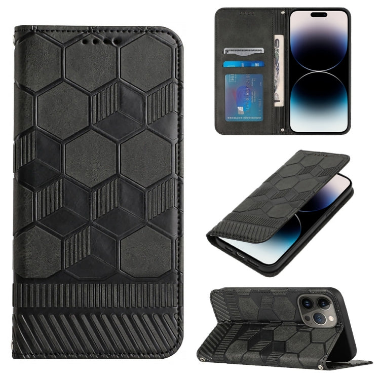 Football Texture Magnetic Leather Flip Phone Case, For iPhone 14, For iPhone 14 Plus, For iPhone 14 Pro, For iPhone 14 Pro Max