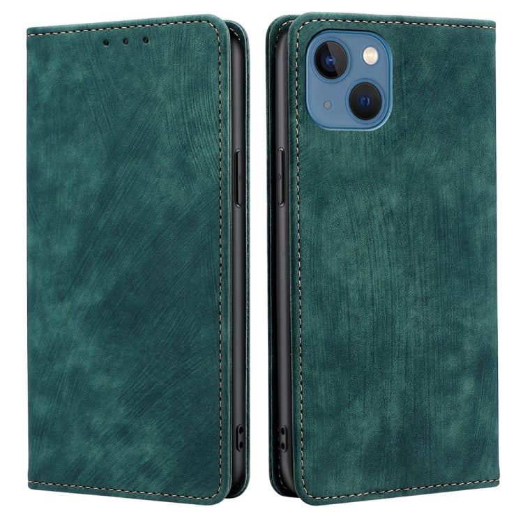 Anti-theft Brush Magnetic Leather Phone Case, For iPhone 12, For iPhone 13, For iPhone 13 Pro, For iPhone 13 Pro Max