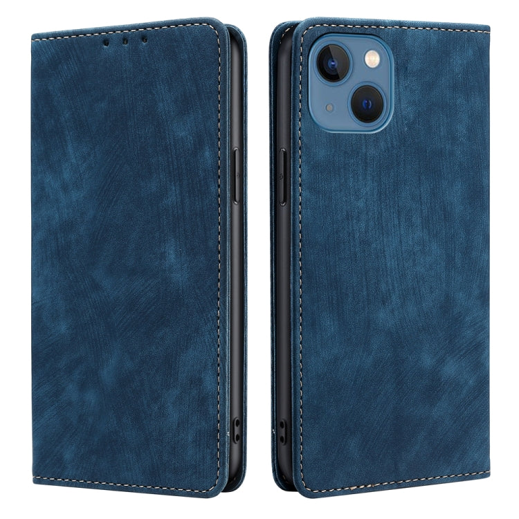Anti-theft Brush Magnetic Leather Phone Case, For iPhone 12, For iPhone 13, For iPhone 13 Pro, For iPhone 13 Pro Max