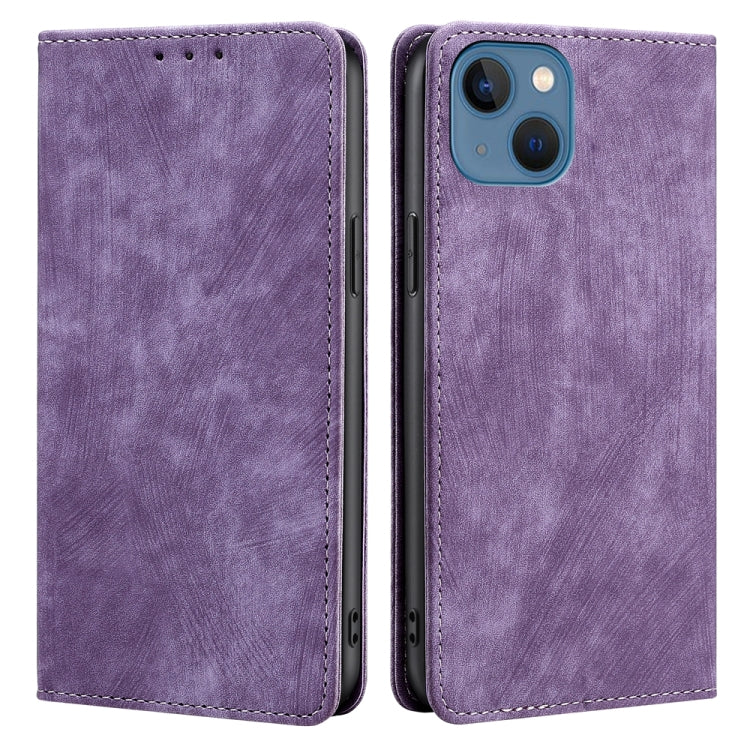 Anti-theft Brush Magnetic Leather Phone Case, For iPhone 12, For iPhone 13, For iPhone 13 Pro, For iPhone 13 Pro Max