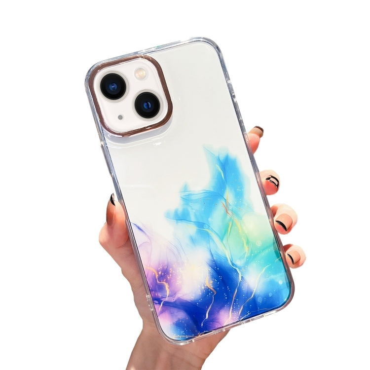 Gold Halo Marble Pattern Phone Case, For iPhone 14, For iPhone 14 Plus, For iPhone 14 Pro, For iPhone 14 Pro Max, For iPhone 13, For iPhone 13 Pro