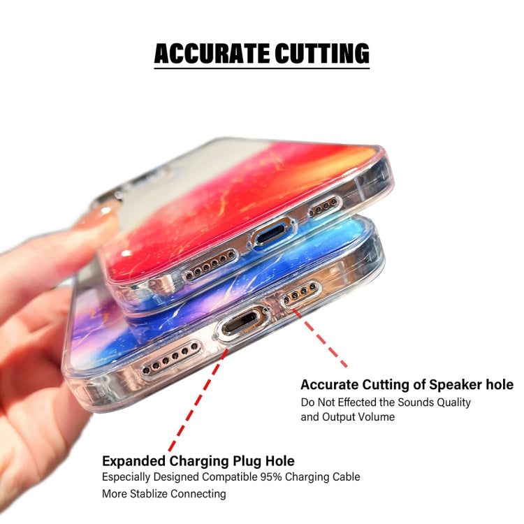 Gold Halo Marble Pattern Phone Case, For iPhone 14, For iPhone 14 Plus, For iPhone 14 Pro, For iPhone 14 Pro Max, For iPhone 13, For iPhone 13 Pro
