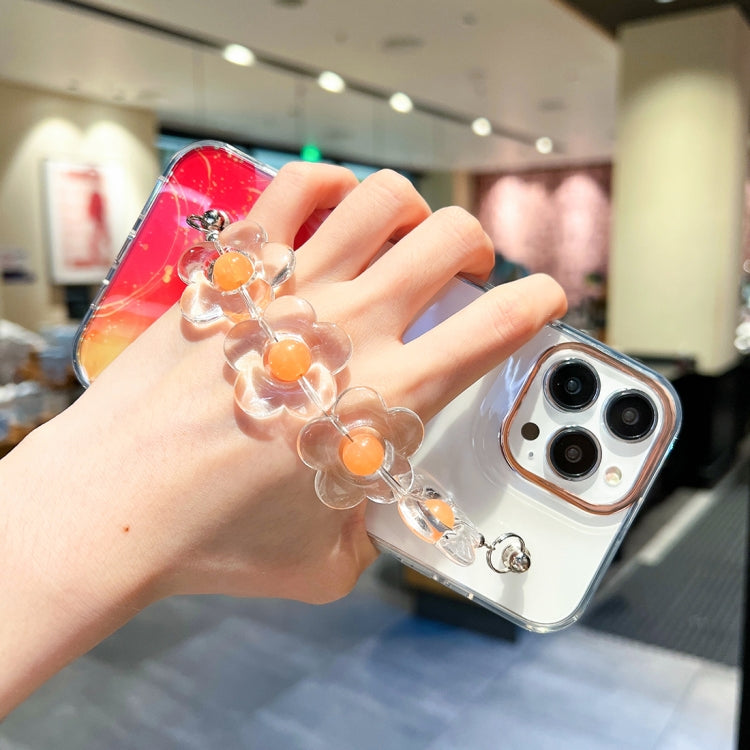Gold Halo Marble Pattern Case with Flower Bracelet, For iPhone 13 Pro Max, For iPhone 12, For iPhone 12 Pro, For iPhone 12 Pro Max, For iPhone 11, For iPhone 11 Pro Max