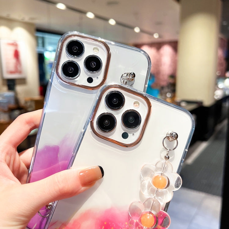 Gold Halo Marble Pattern Case with Flower Bracelet, For iPhone 13 Pro Max, For iPhone 12, For iPhone 12 Pro, For iPhone 12 Pro Max, For iPhone 11, For iPhone 11 Pro Max