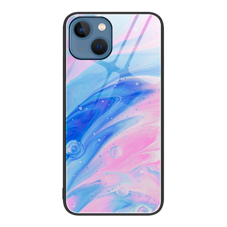 Marble Pattern Glass Protective Phone Case, For iPhone 14 Plus, For iPhone 14 Pro Max, For iPhone 14 Pro