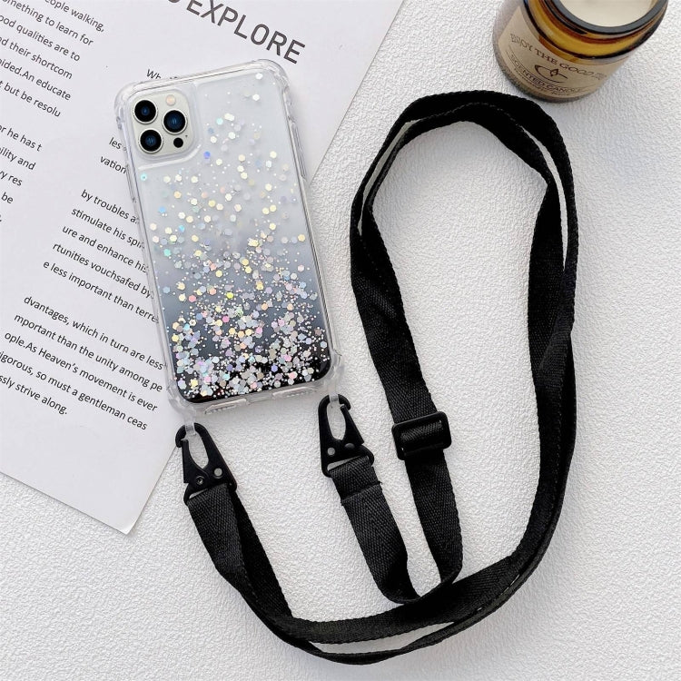 Lanyard Gradient Glitter Epoxy Case