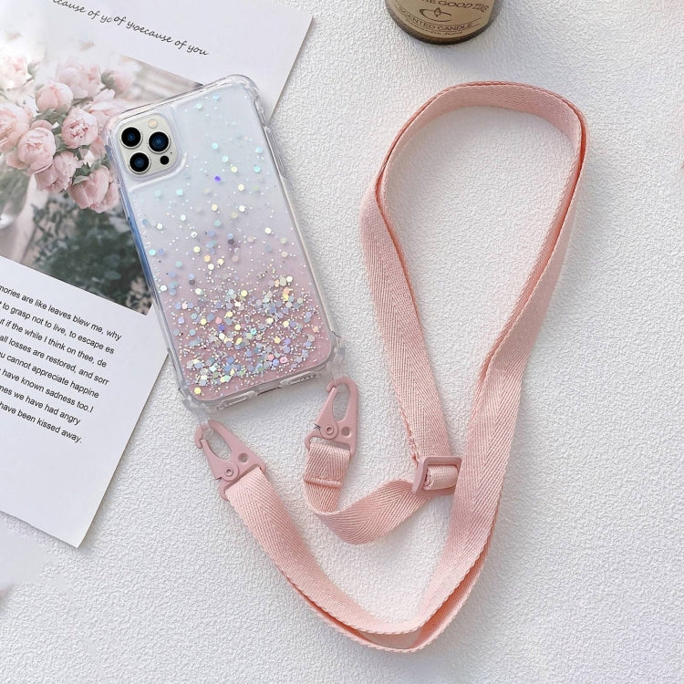 Lanyard Gradient Glitter Epoxy Case