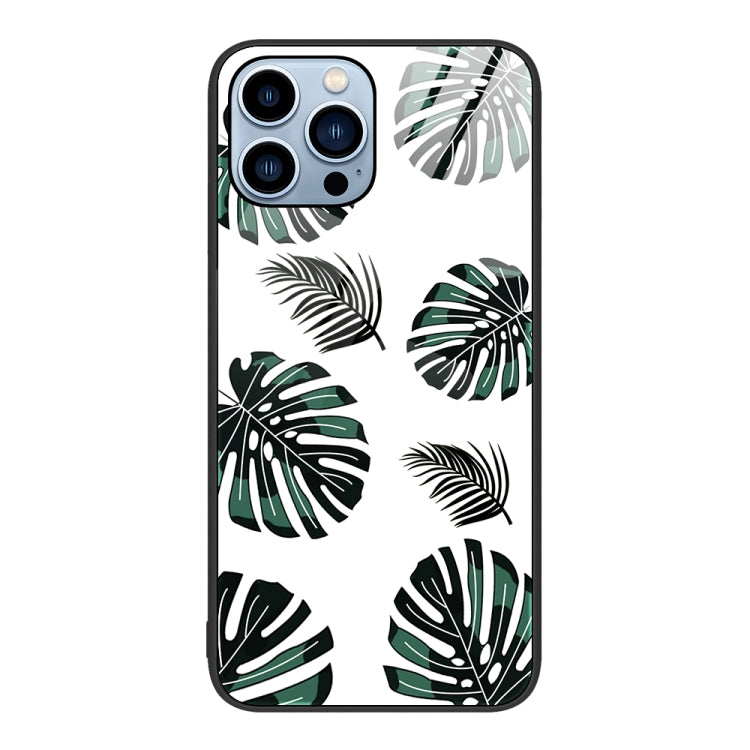Colorful Painted Glass Phone Case, For iPhone 14 Pro