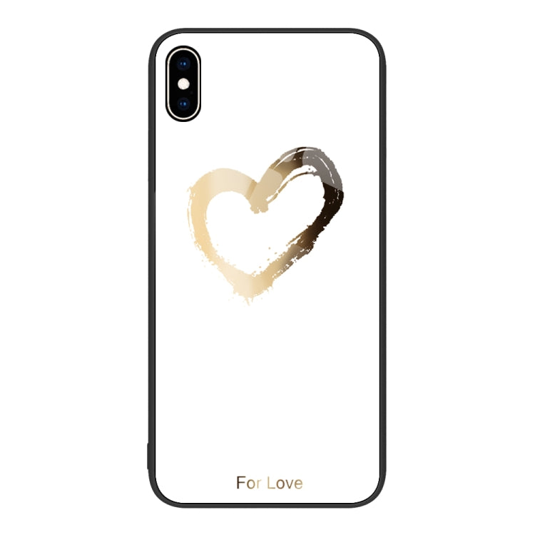 Colorful Painted Glass Phone Case, For iPhone XS Max