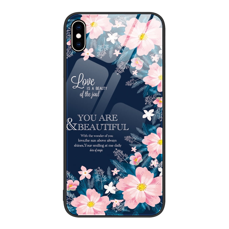 Colorful Painted Glass Phone Case, For iPhone XS Max