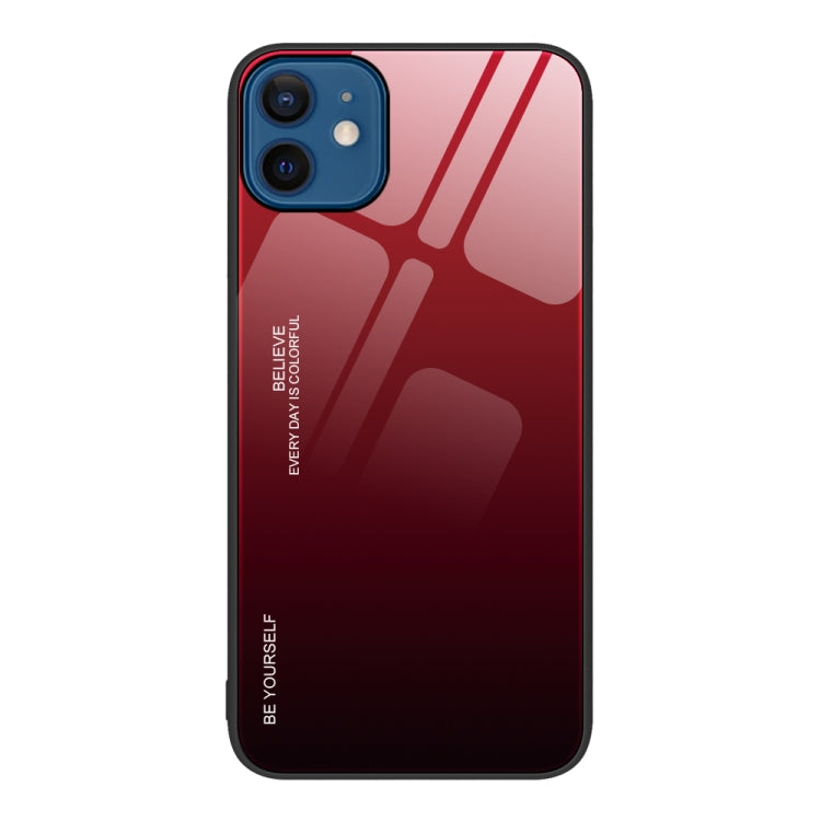 Gradient Color Glass Case, For iPhone 12 Pro Max, For iPhone 12, For iPhone 13 Pro Max