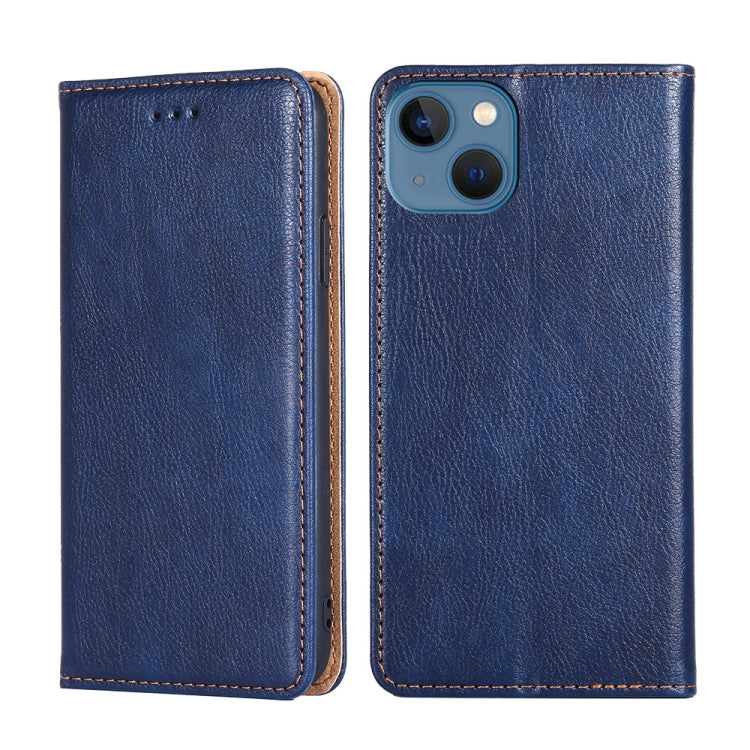 Gloss Oil Solid Color Magnetic Leather Phone Case, For iPhone 14, For iPhone 14 Plus, For iPhone 14 Pro, For iPhone 14 Pro Max