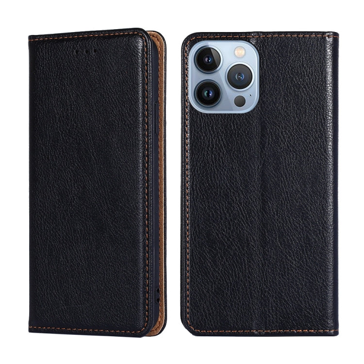 Gloss Oil Solid Color Magnetic Leather Phone Case, For iPhone 14, For iPhone 14 Plus, For iPhone 14 Pro, For iPhone 14 Pro Max
