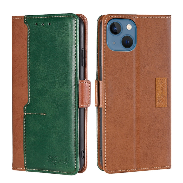 Contrast Color Side Buckle Leather Phone Case, For iPhone 14, For iPhone 14 Plus, For iPhone 14 Pro, For iPhone 14 Pro Max
