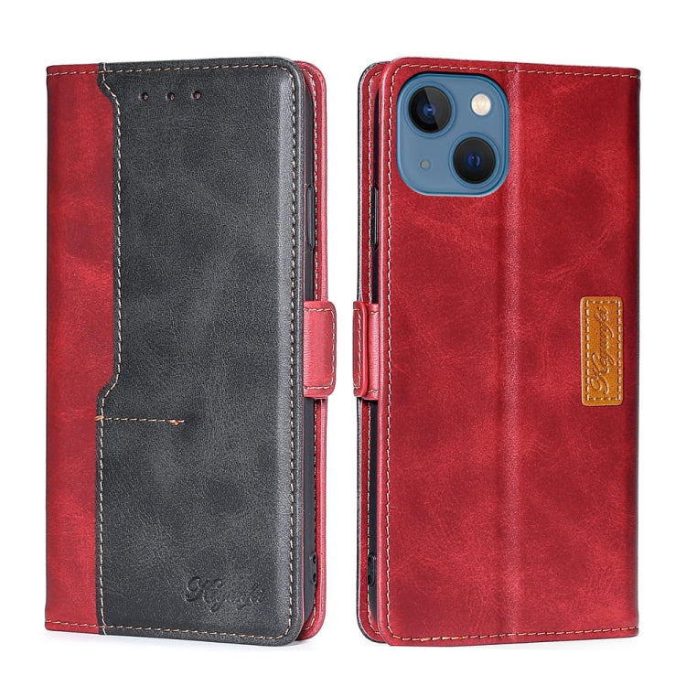 Contrast Color Side Buckle Leather Phone Case, For iPhone 14, For iPhone 14 Plus, For iPhone 14 Pro, For iPhone 14 Pro Max