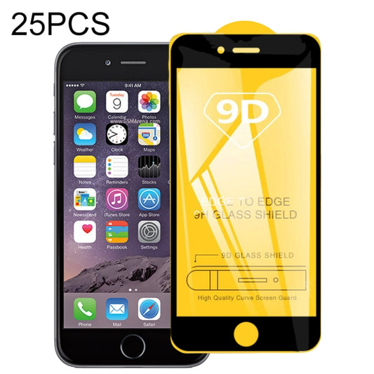 25 PCS 9D Full Glue Full Screen Tempered Glass Film, For iPhone 6 & iPhone 6s, For iPhone 6 Plus & iPhone 6s Plus, For iPhone 8 & 7, For iPhone 8 Plus & 7 Plus, For Galaxy A01, For Galaxy A11, For Galaxy A21, For Galaxy A31, For Galaxy A41