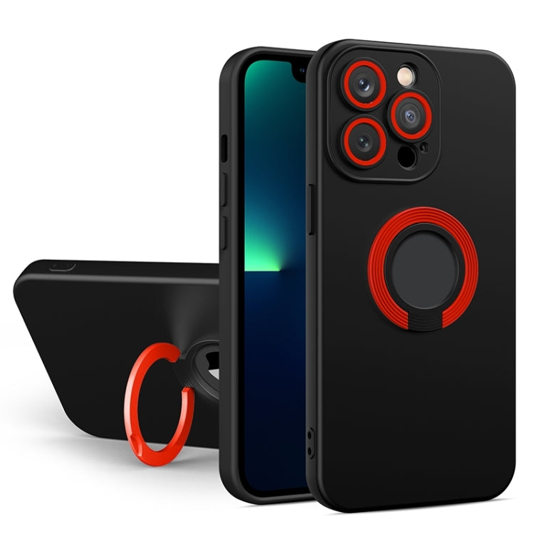 Contrast Color TPU Holder Phone Case, For iPhone 14, For iPhone 14 Plus, For iPhone 14 Pro