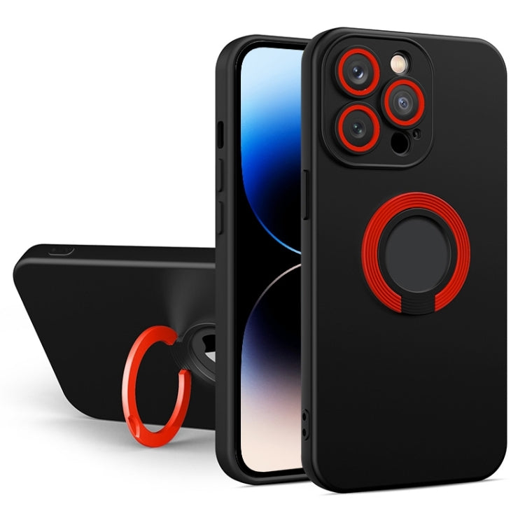 Contrast Color TPU Holder Phone Case, For iPhone 14 Pro Max