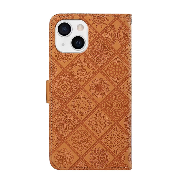Ethnic Style Embossed Pattern Leather Phone Case, For iPhone 14, For iPhone 14 Plus, For iPhone 14 Pro
