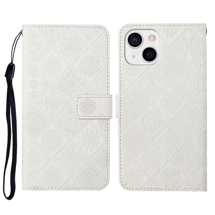 Ethnic Style Embossed Pattern Leather Phone Case, For iPhone 14, For iPhone 14 Plus, For iPhone 14 Pro