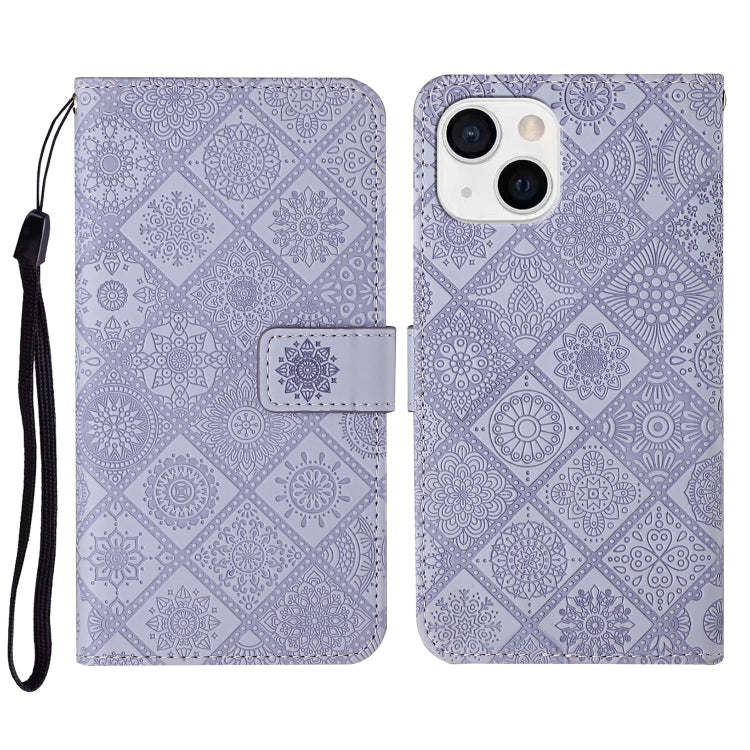Ethnic Style Embossed Pattern Leather Phone Case, For iPhone 14, For iPhone 14 Plus, For iPhone 14 Pro