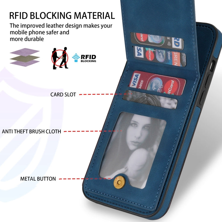 N.BEKUS Vertical Flip Card Slot RFID Phone Case, For iPhone 12 mini, For iPhone 12 Pro, For iPhone 12 Pro Max, For iPhone 13
