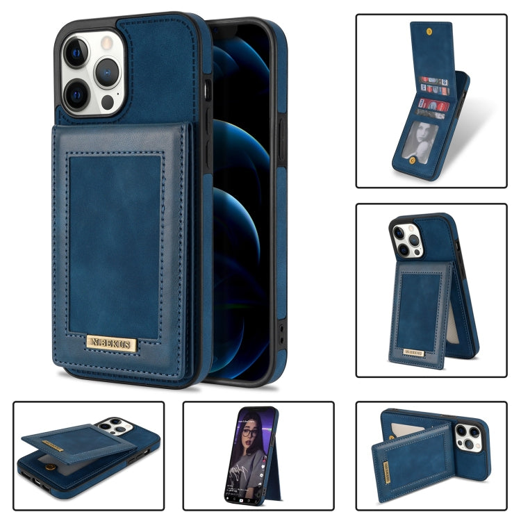 N.BEKUS Vertical Flip Card Slot RFID Phone Case, For iPhone 12 mini, For iPhone 12 Pro, For iPhone 12 Pro Max, For iPhone 13