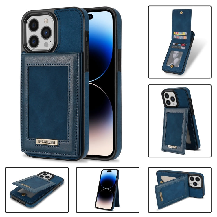 N.BEKUS Vertical Flip Card Slot RFID Phone Case, For iPhone 14 Plus, For iPhone 14 Pro, For iPhone 14 Pro Max, For iPhone 11