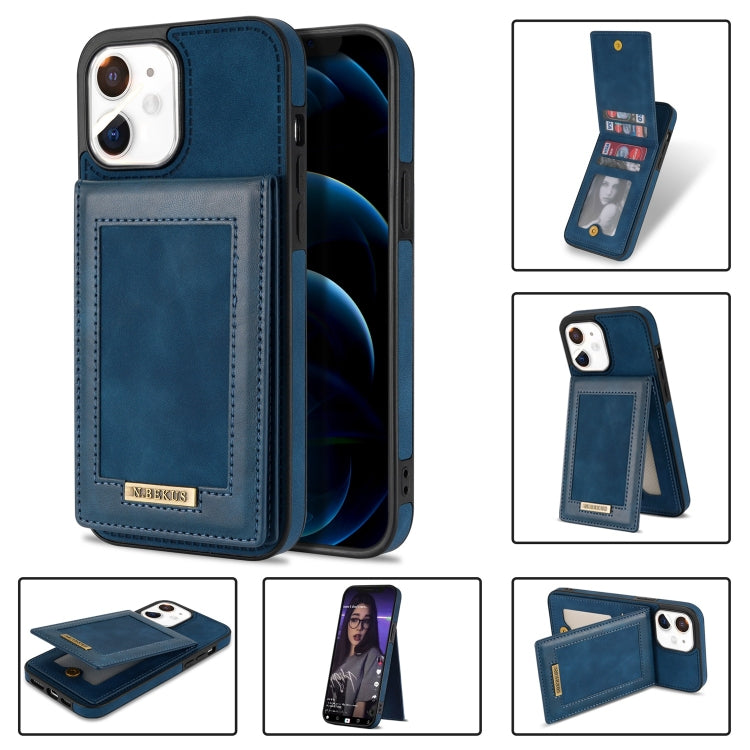N.BEKUS Vertical Flip Card Slot RFID Phone Case, For iPhone 14 Plus, For iPhone 14 Pro, For iPhone 14 Pro Max, For iPhone 11