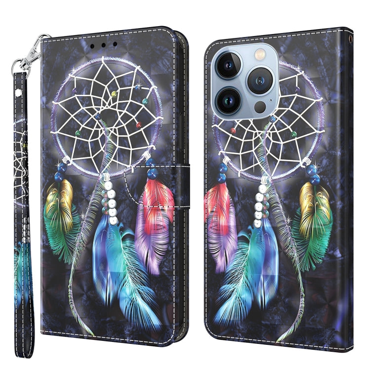 3D Painted Leather Phone Case, For iPhone 13 Pro, For iPhone 13 Pro Max, For iPhone 12 mini