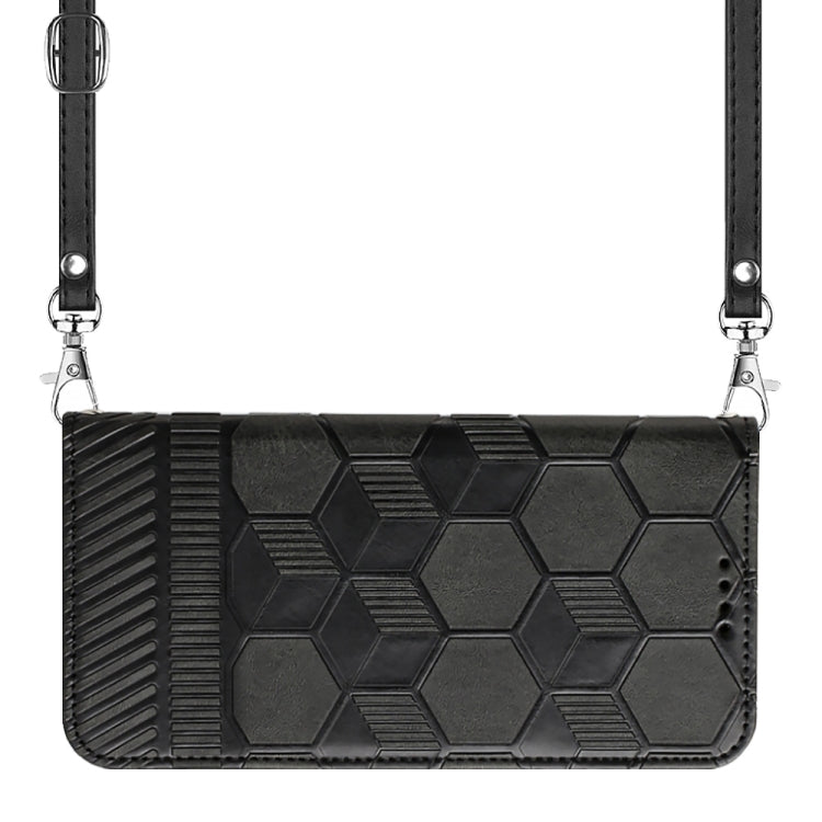 Crossbody Football Texture Magnetic PU Phone Case, For iPhone 13 Mini, For iPhone 13 Pro, For iPhone 13 Pro Max, For iPhone 14