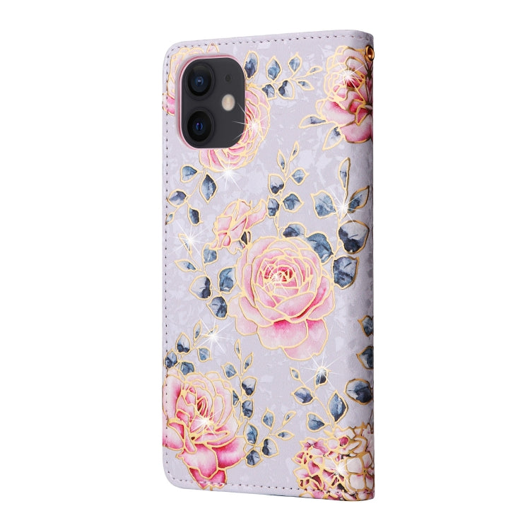 Bronzing Painting RFID Leather Case, For iPhone 12 mini, For iPhone 12 / 12 Pro, For iPhone 12 Pro Max, For iPhone 11